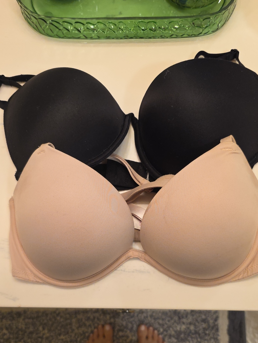 Victoria's Secret PINK wear everywhere super push up Bra Duo - Black & Nude